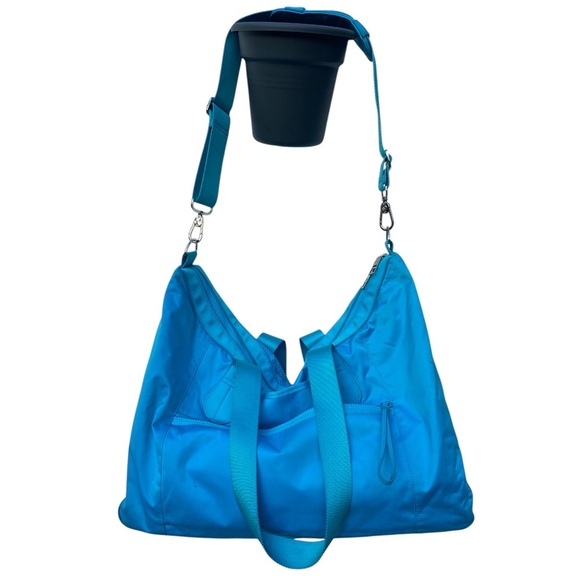 Lululemon Athletica Sun sand savasana beach Bag blue with Adjustable Strap - Picture 2 of 12